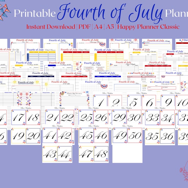 Fourth of July Printable - Etsy