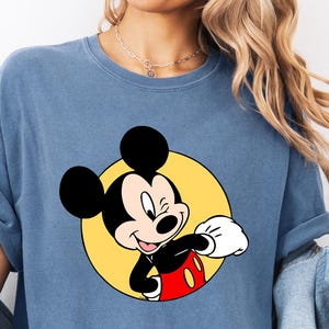 Comfort Colors® Retro Mickey Mouse Shirt, Disney Mickey T-Shirt, Retro Mickey Shirt, Disney Trip Shirt, Disneyland Holiday Vacation Shirt