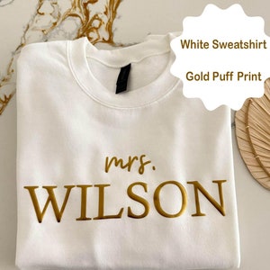 Embossed future mrs sweatshirt, new mrs sweatshirt, bride to be gift, Custom bride sweatshirt, bridal sweatshirt, gift ideas Engagement Gift