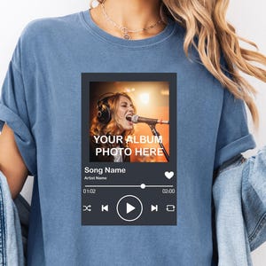 Custom Song Name Shirt And Photo Shirt, Custom Artist Name Shirt, Custom Song Name Shirt, Music Lover Shirt, Concert Outfit, Comfort Colors