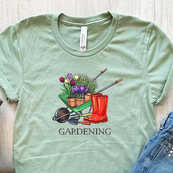 Gardening Tshirt, Garden shirt, Gardening Gift, Garden Love Tee, Garden Lover Gift, Gardener Gift Idea, Mother's Day Gardening,