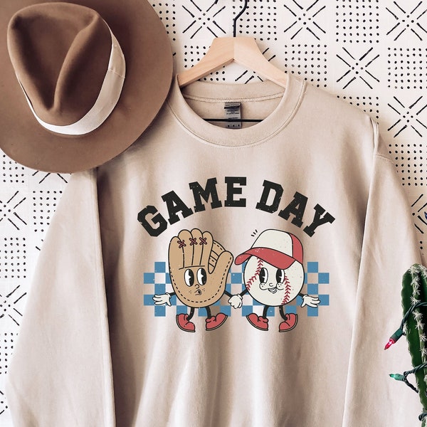 Game Day Baseball Sweatshirt,Game Day Softball Sweatshirt,Funny Baseball Mom Sweatshirt,Baseball game day Sweatshirt,Baseball Shirt