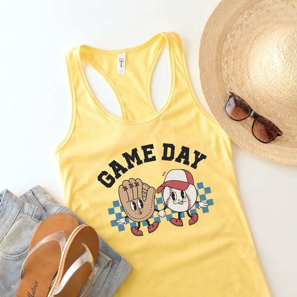 Game Day Baseball Tank Top,Game Day Softball Tank,Funny Baseball Mom Tank,Baseball game day shirt,Baseball Shirt