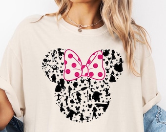 Comfort Colors® Minnie Mouse  Shirt, Disney Minnie Shirt, Minnie T Shirt, Disney Gift Shirts, Disney Shirts Kids, Disney Shirt for Women