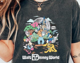 Comfort Colors Walt Disneyworld Shirt, Vintage Disneyworld Shirt, Mickey And Friends Shirt, Retro Disney Shirt, Retro Disney 2025 Trip