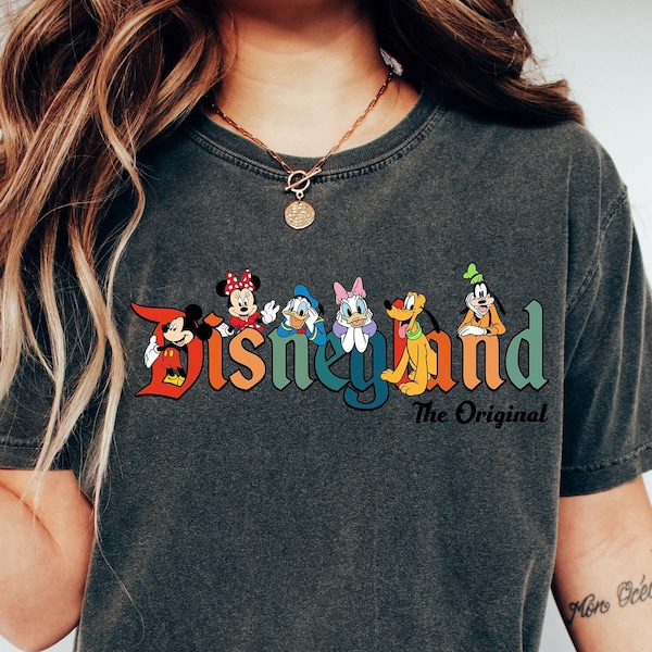 Comfort Colors Disneyland The Original Tshirt, Mickey Disneyland Shirt,Mickey and Friends Shirt,Disneyland Shirt,Disney Shirt for Women Men