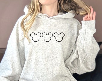 Disney Ears Hoodie, Mickey Hoodie, Disney Hoodie, Unisex Hoodie, Disney Mickey Hoodie,Vacation Sweat, Vacation Hoodie