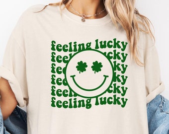 Feeling Lucky Shirt,Lucky Clover Shirt,St Patricks Day Shirt,Lucky Shirt,Clover Shirt,Shamrock Shirt,Irish Shirt,Patrick Day Gift,Pattys Day