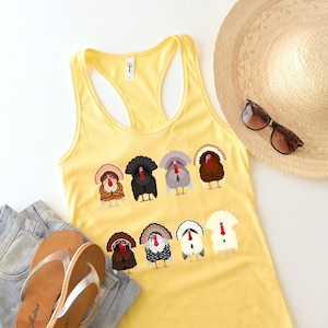 Turkey Tank Top,Thanksgiving Tank,Fall Vibes Tank,Fall Turkey Tank,Thanksgiving Family Shirts,Fall Tank Top,Vintage Shirt