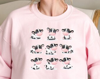 Cute Cow Sweatshirt, Gift For Farmers, Western Lover Sweatshirt, Cowboy Sweater, Cute Cowgirl Hoodie, Highland Cow Hoodie, Funny Cow tshirt