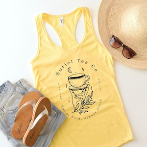 Suriel Tea Co tank top, The Night Court Tank, Thorns and Roses Court of Dreams tank,  Gift for the Rhysand fan girl
