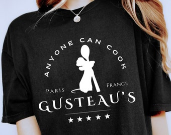 Comfort Colors Anyone can cook shirt,Ratatouille Shirt,Remy Paris Disney Gifts,Epcot shirt,Mouse Chef Shirt,Disneyworld ,Disney Remy Shirt