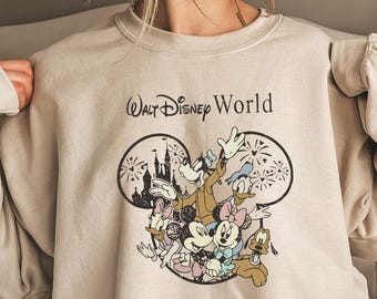 Vintage Mickey And Friends Disneyworld Est 1971 Shirt, Disneyworld Sweatshirt, 2025 Family Vacation Shirt, Magic Kingdom, Disneyworld Shirts