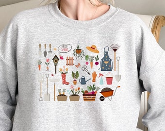Tuinsweater, tuinsweater, tuincadeau, tuinliefde shirt, tuinliefhebber cadeau, cadeau idee tuinman, Moederdag tuinieren