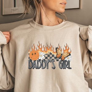 Daddys Girl Hoodie Cozy and Stylish for Daddys Little Girl Etsy
