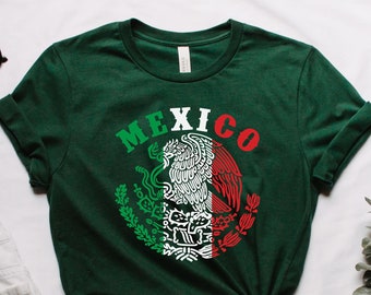 T-shirt du Mexique, T-shirt des armoiries du Mexique, nationalité de la fierté mexicaine, sweat-shirt aigle, sweat-shirt drapeau du Mexique, sceau mexicain, drapeau du Mexique