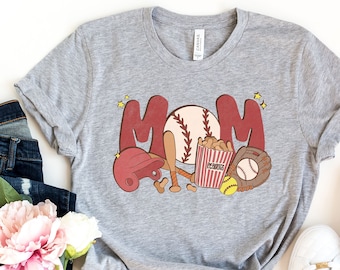 Baseball Mom Shirt, Baseball Shirt, ,Funny Baseball Mom Shirt,Baseball game day tshirt,Baseball Shirt Mothers Day Gift, Baseball Mom Shirt,
