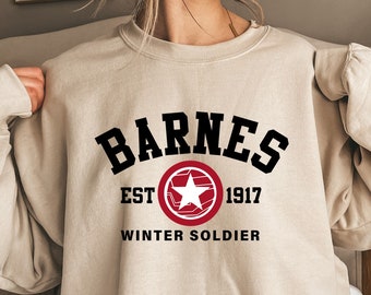 Barnes Sweatshirt, Barnes 1917 Sweatshirt, Bucky Barnes, Winter soldier Sweatshirt, Avengers Sweatshirt, Superhero Sweatshirt