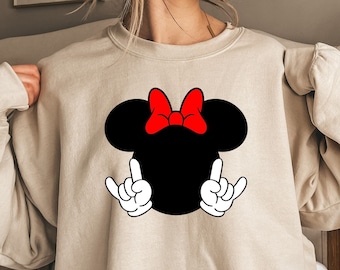 Disney Minnie Mouse Classic sweatshirt, Disney matching couples sweatshirt,Disney Family Sweats,Matching Family Sweat