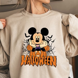 Halloween Vintage Sweatshirt, Disney Halloween Sweatshirt, Halloween Mickey Sweatshirt, Disney Sweatshirt, Gift For Halloween