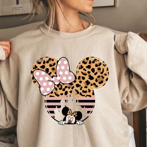 Minnie Shirt, Leopard minnie, Minnie ears, disney shirt, disneyworld shirts, disney trip shirts, disneyworld shirt, Animal kingdom shirt,