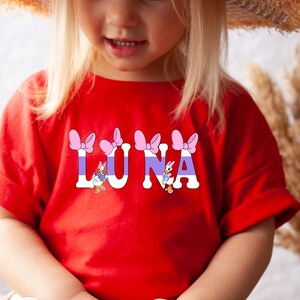 Nom personnalisé Disney pour tout-petits, chemises assorties pour la famille Mickey et ses amis, chemise Disney maman et papa, t-shirt d'anniversaire personnalisé Mickey Mouse pour tout-petits