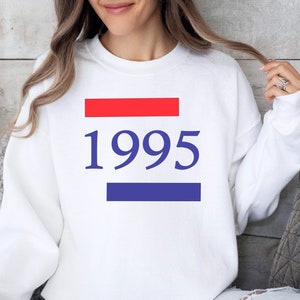 Custom Year Sweater Custom Birth Date Sweatshirt for Woman Vintage 30th Birthday 40th Birthday 50th Birthday Gift Birth Women Man Sweatshirt