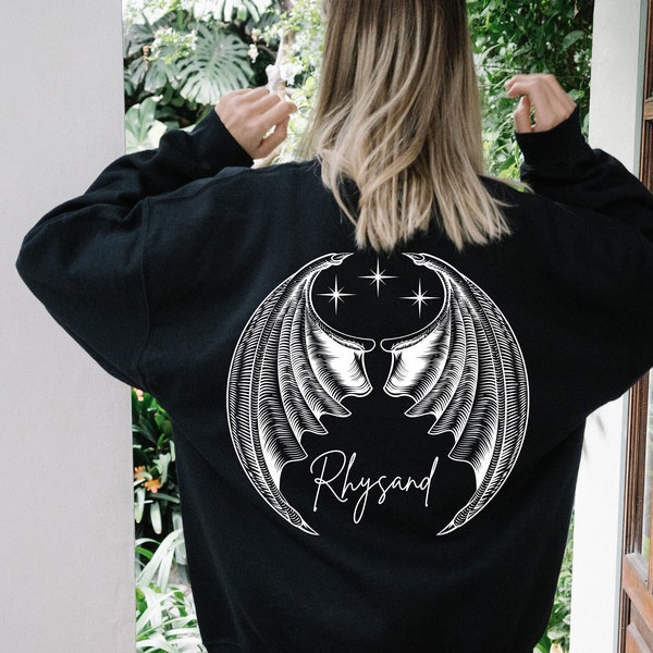 Rhysand ACOTAR Sweatshirt,Velaris,Back Design Sweatshirt,Velaris tshirt,Rhysand shirt,Feyre and Rhysand tshirt,Smut shirt,Illyrian Bat Boy