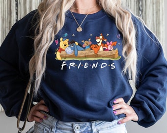 Winnie de Poeh Friends-sweatshirt, Disneyland-sweatshirt, Pooh Bear, Disney Pooh Bear, shirt Knorretje, Disney-vakantie, Disneyland, tijger