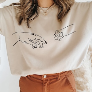 Paw And Hand Sweatshirt,Cat Lover Sweatshirt,Dog Lover tshirt,Cat Paw Sweatshirt,Dog Paw Sweatshirt,Animal Lover Sweatshirt,Animal lover tee