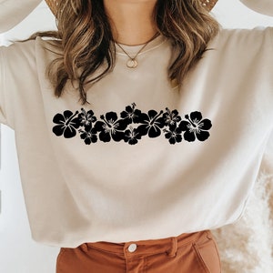 Hibiskus Blume Sweatshirt, Blume Hoodie, Frauen Hoodie, Sweatshirts Hoodies, Blumenmädchen Geschenke, Blumengeschenk, Freundin Geschenk, Blumen Shirt