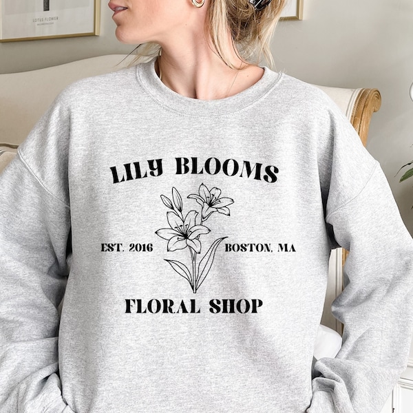 Lily Bloom's Floral Shop Sweatshirt, het eindigt bij ons Sweatshirt, Colleen Hoover Sweatshirt, Lily Bloom, Booktok, het begint bij ons, Bookish