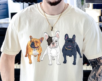 Comfort Colors French Bulldog Shirt,French Bulldog Dad Shirt,Frenchie Shirt,French Bulldog Gift,Dog Shirts, Dog Mom Shirt,Dog Frenchie Lover