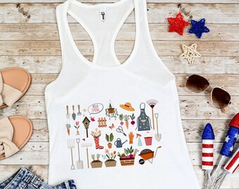 Garden Tank Top,Gardening Tank,Gardening Gift,Garden Love Shirt,Garden Lover Gift,Gardener Gift Idea,Mother's Day Gardening,gıft for mom