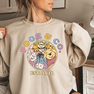 Vintage Pooh Co EST 1926 Sweater cute Pooh Bear and Friends Shirt retro Winnie the Pooh disney Pooh Bear Shirt walt Disneyworld Shirt Etsy