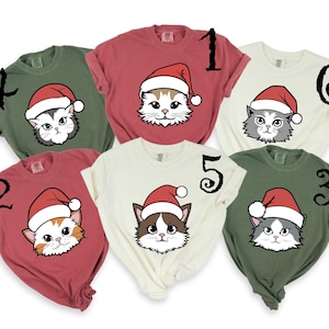 Christmas Cats Shirt,Cat Lover Gift For Christmas, Christmas Cats,Christmas Gift, Meowy Christmas Shirt,Funny Christmas Cat Shirt,xmas shirt