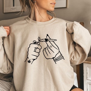 Smoking girl sweatshirt hotsell