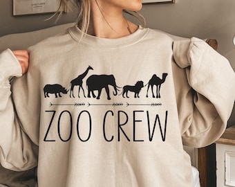 Zoo Crew Sweatshirt,Animal Keeper,Wild Life Shirt,School Zoo Crew Shirt,Animal Lover Shirt,Wild Life Shirt ,Cool Family Shirts, Zoo Trip Tee