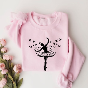 Ballet Dancer Birds Sweatshirt,Ballerina Birds Shirt,Dancing sweats,Ballet Dancer Tee,Ballerina Shirt,Ballerina Dancer Shirt,Ballerina Gift