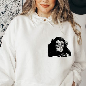 Monkey Hoodie, Monkeys sweatshirt, Monkey Gift, Monkey Lover Hoodie, Animal Lover Shirt, Monkey Gift,Animal Lover Gift