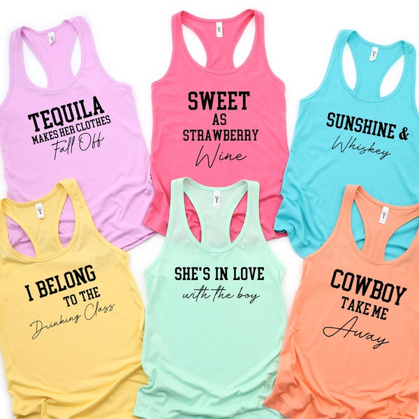 Country Music Themed Bachelorette Party Tank top,  Nashville Bridal Party, Bachelorette Party, Nash Bash, Bridal Party Tank Top