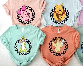 Camiseta retrô Winnie the Pooh Friends, camiseta Pooh e amigos, camiseta Disney Pooh, camiseta Pooh, camiseta Pooh e companhia, camiseta Winnie the Pooh
