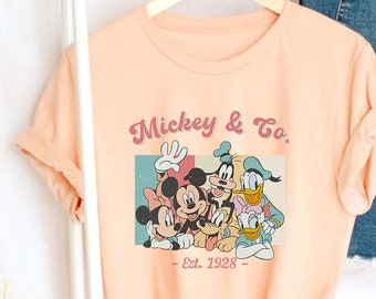 Mickey & Co 1928 shirt,Retro Vintage Disney tshirt,Mickey and Friends shirt,Disneyland Shirt,Disney Family Matching Shirt