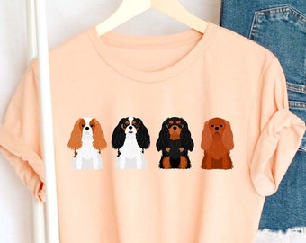 Cavalier Mom Tshirt,Cavalier Mama Shirt,Cavalier Mom Gifts, Dog Lover shirt,Cavalier Dog Tee, Animal Lover T-Shirt,