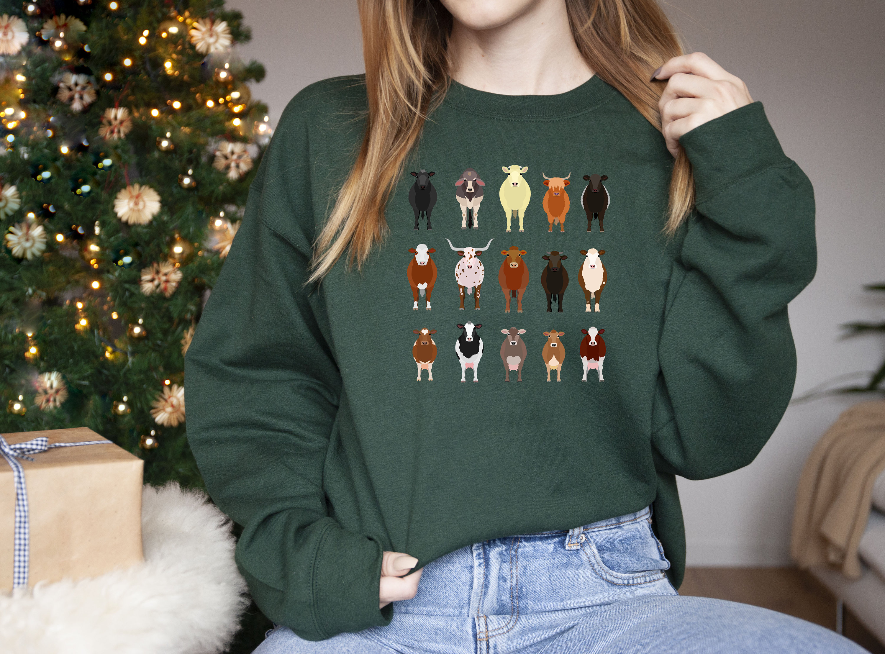 Cow Sweatshirt Gift For Farmers, Western Lover Sweatshirt, Cowboy Sweater, Cute Cowgirl Hoodie, Highland Cow Hoodie, Funny Cow tshirt