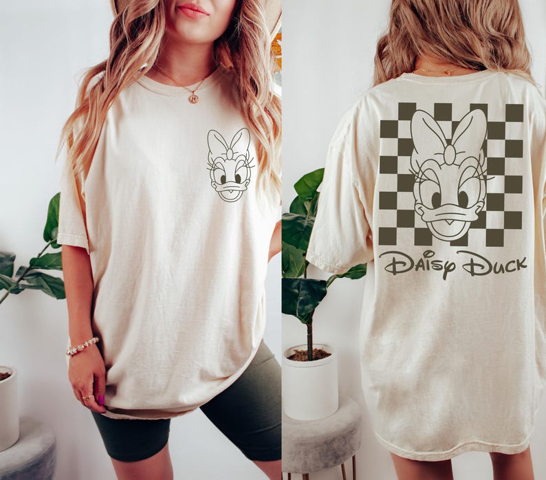 Komfort Farben Retro Minnie T Shirt, Minnie Maus T-Shirt, Kariertes Disney Sweatshirt, Disney Girl Trip Shirt, Disney T-Shirt, Classic Disney Bild 3