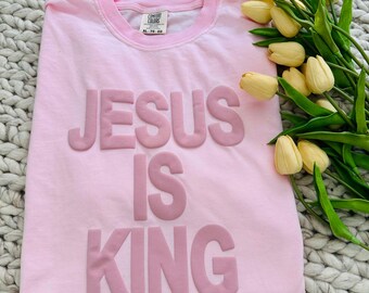Custom Christian Comfort Colors Shirt, Jesus Tee, Minimalist Christian Shirt, Faith Shirt, Christian Gift For Women, Christmas Women Shirt