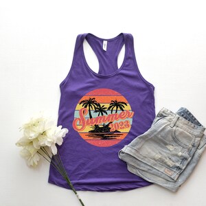 Summer 2023 Tank Top,Retro vintage summer tank,Summer tank, Summer Time Tank, Summer Trip Shirt, Summer Beach Shirt, Beach Girl Shirt image 3