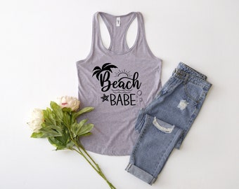 Beach Babe Tank Top,beach Babe Shirt Beach Summer Tank Tops