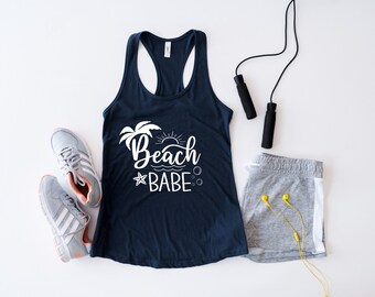 Beach Babe Tank Top,beach Babe Shirt Beach Summer Tank Tops